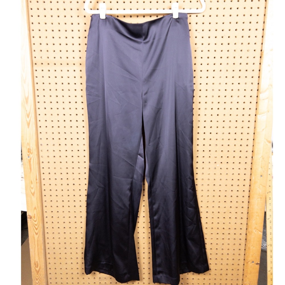 Sachin & Babi Alli Pant Plum Purple‎ Satin Wide Leg Trousers F222P06-501 NWT 12